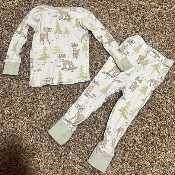 Honest Baby Clothing Unisex Christmas Two Piece Pajama Set 12 Months - Picture 3 of 3